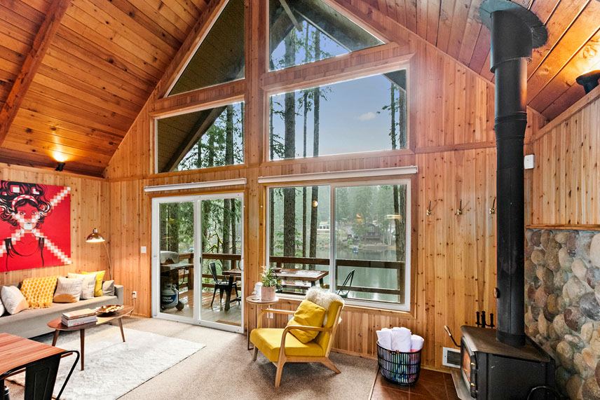 Cloudloft Cabin — Lakefront A-Frame Cabin Near Hood Canal